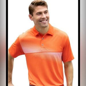 Grand Slam Orange Polo Shirt with Classic Collar Size M